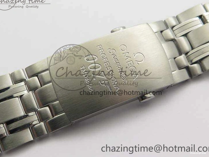 0213 FashionForward Seamaster 300M 007 SS URF 1:1 Best Edition White Dial Ceramic Bezel On Nylon Strap A2507(Free SS Bracelet) 8118